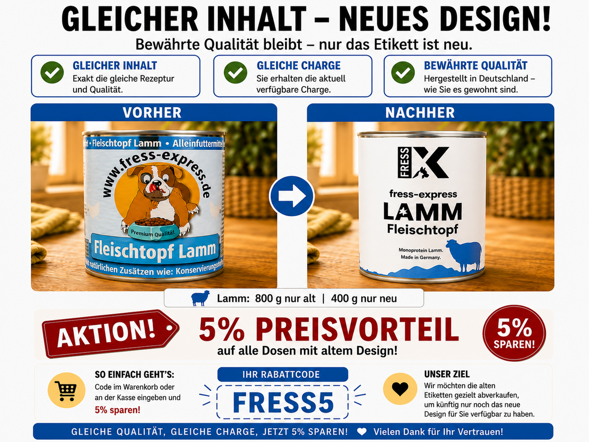 fress-express Fleischtopf Lamm 400 + 800g