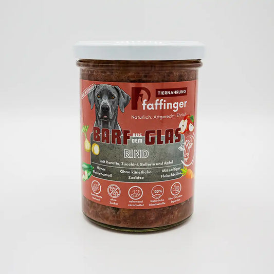 Barf im Glas Rind