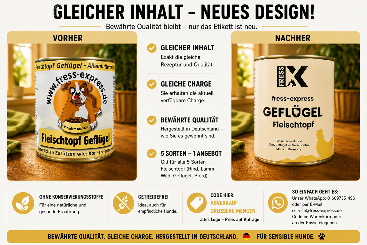fress-express Fleischtopf Geflügel 400 + 800g