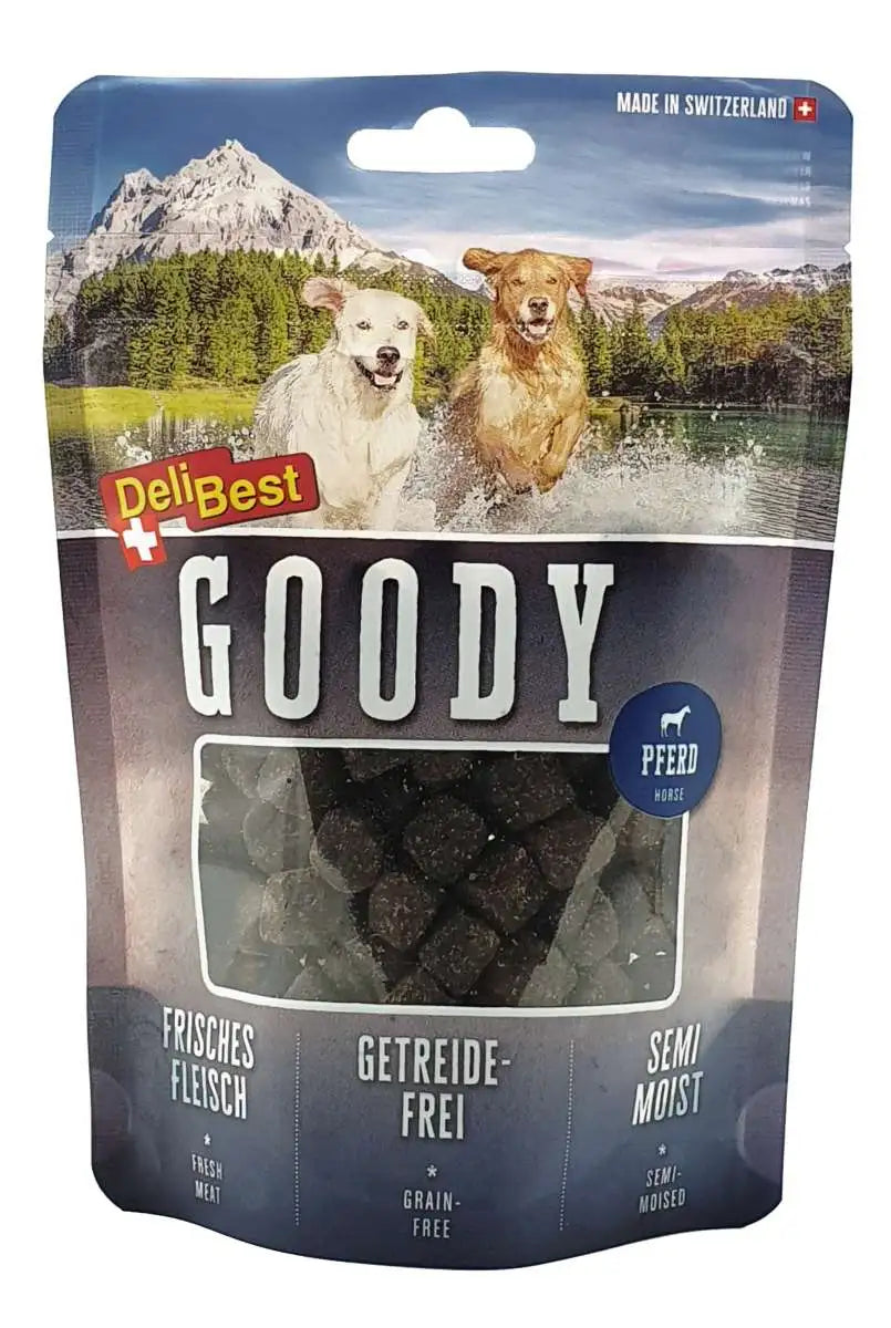 DeliBest Goody Pferd 100 g & 500 g – Trainingssnack mit 70 % Pferd