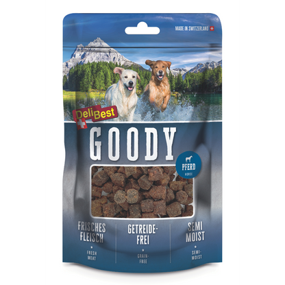 DeliBest Goody Pferd 100 g & 500 g – Trainingssnack mit 70 % Pferd