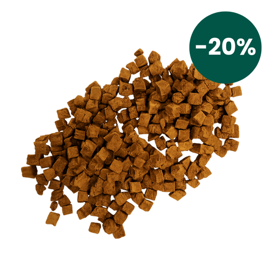 Kaninchenfleischbrocken für Hunde