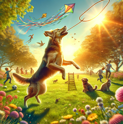 Ball am Seil 30 cm Spielzeug für Hunde 6cm