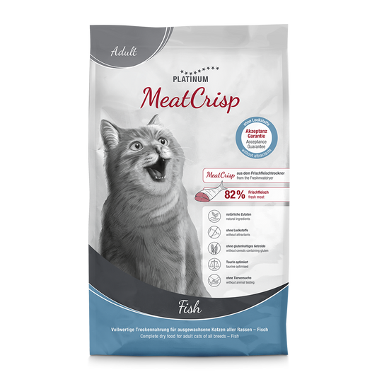 MeatCrisp Adult Fish Katzen Trockenfutter Fisch 82% Fleisch getreidefrei