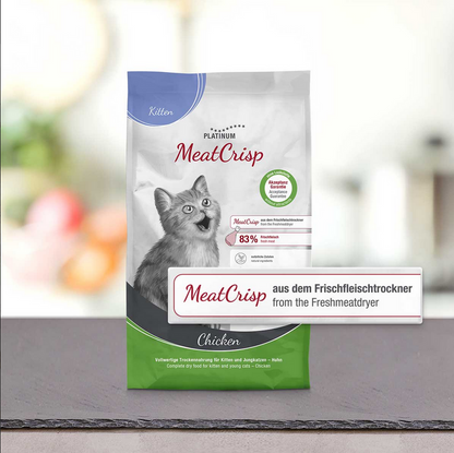 Meat Crisp Kitten Chicken Katzen Trockenfutter 83% Fleisch Taurin optimiert