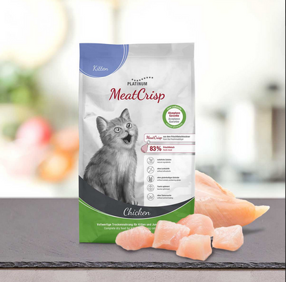 Meat Crisp Kitten Chicken Katzen Trockenfutter 83% Fleisch Taurin optimiert