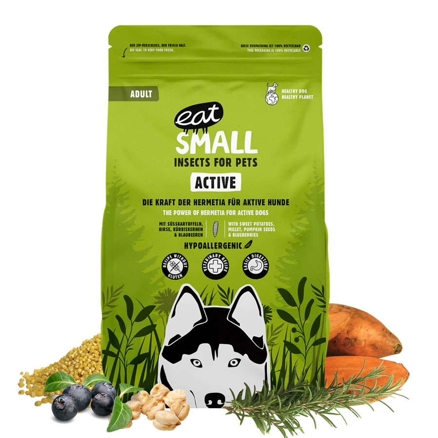 Eat Small WALD/Active  2 kg – Proteinreiches Trockenfutter aus Insekten für  Hunde