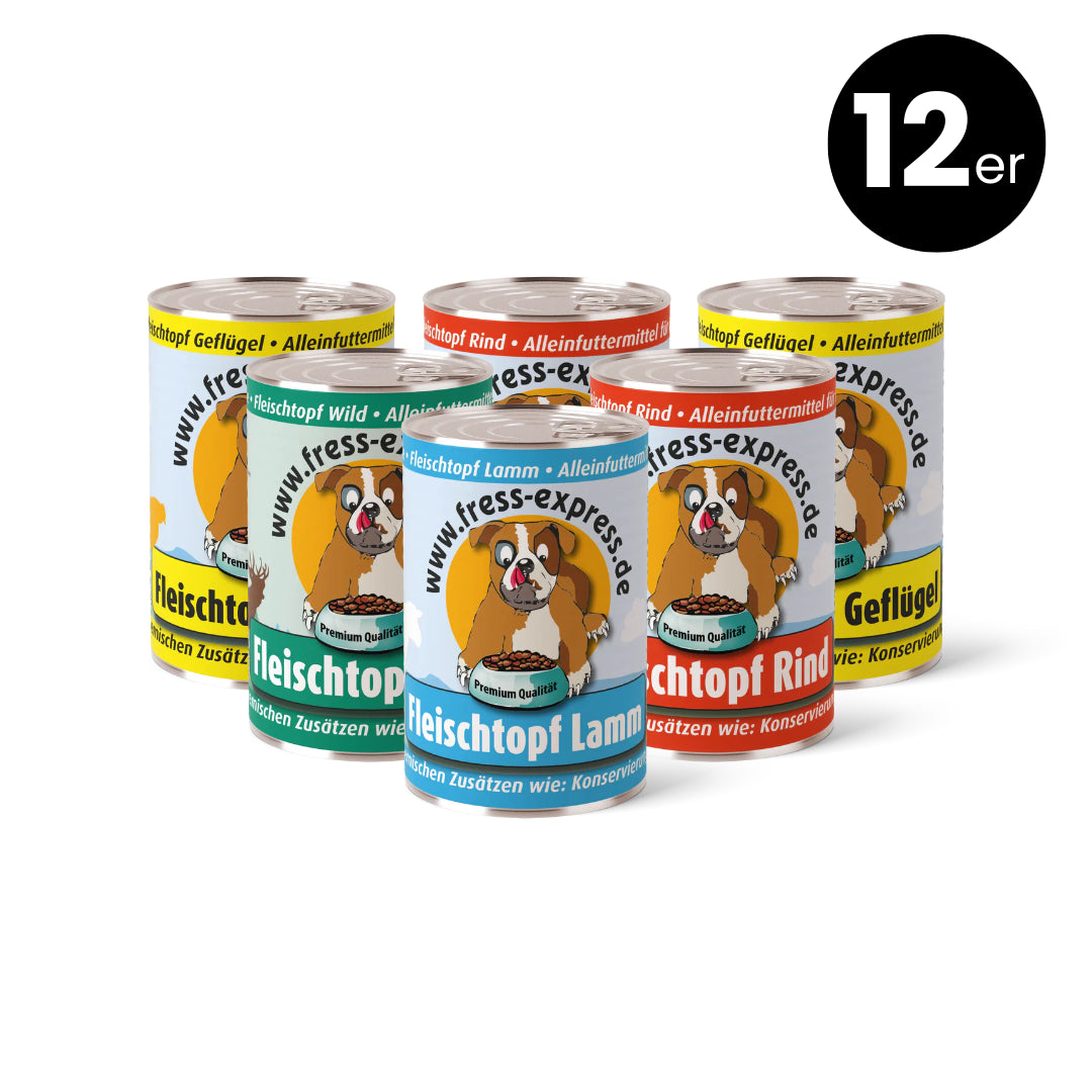 fress-express Reinfleischdosen gemischt 400g + 800g