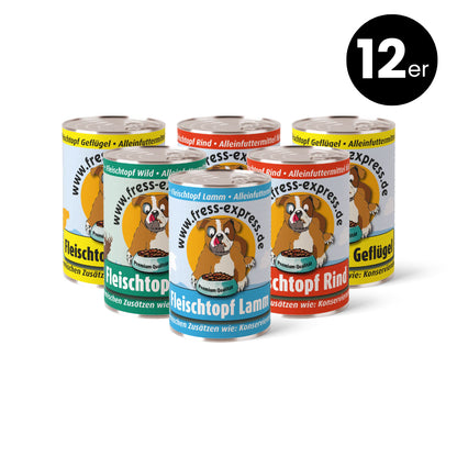 fress-express Reinfleischdosen gemischt 400g + 800g