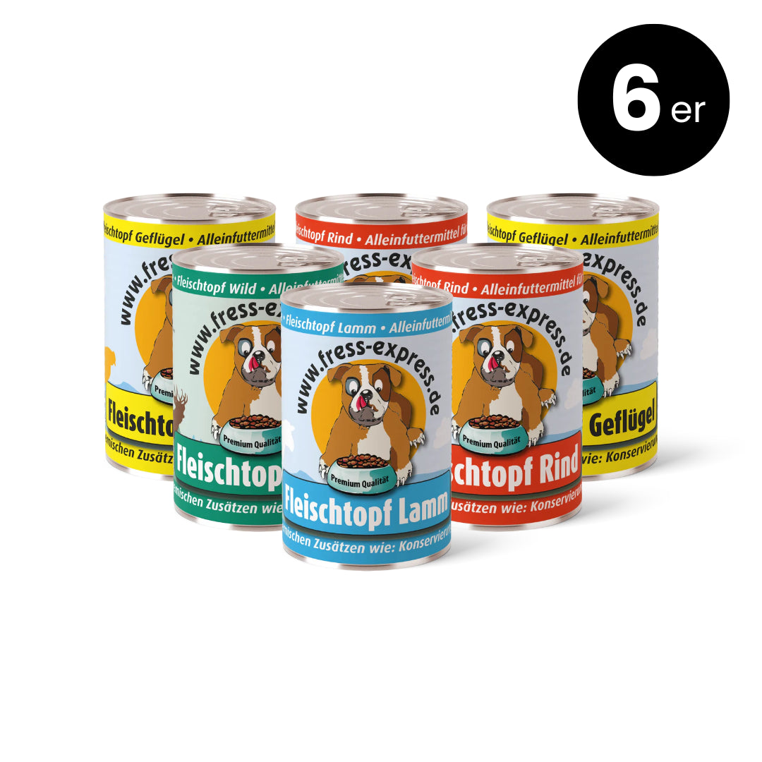 fress-express Reinfleischdosen gemischt 400g + 800g