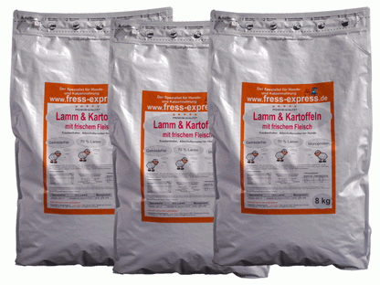 TRIO 24 kg: ( 3 x 8 kg ) 3 x Lamm